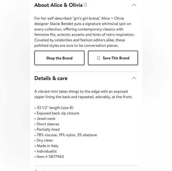 Alice + Olivia Maya Exposed Zip Minidress - Picture 4 of 6